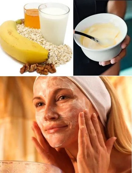 Maszkok banán, anti-aging arc