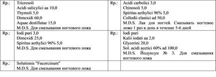 Terapia locală de terapie topică onicomicozei este mai puțin eficient decât un sistem, și nu se poate