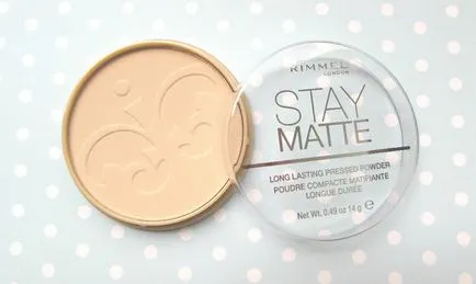 pulbere de matuire fixare Rimmel London ședere mate - editori si frumusete