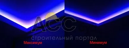 LED осветление таван с ръцете си, неонови светлини тавана, LED светлини