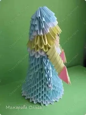 origami modular „Alba ca Zăpada“
