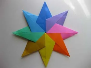 Moduláris origami „nyolcágú csillag”