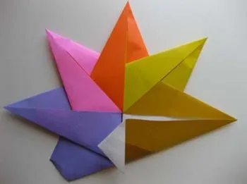 origami modular „stea cu opt colțuri“