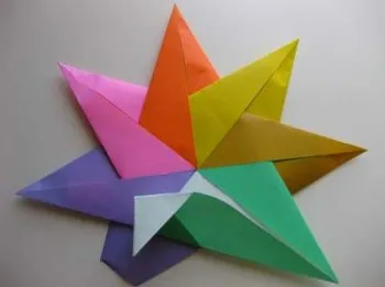 Moduláris origami „nyolcágú csillag”