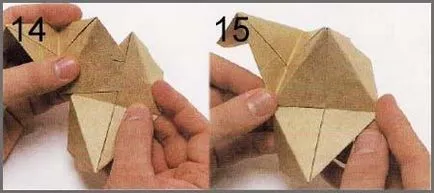 stele origami modular - instruire și schema de pliere