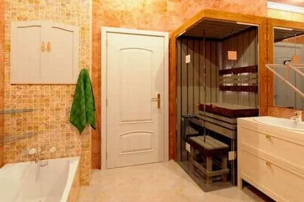 Mini sauna în apartament cu mâinile sale