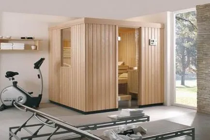 Mini sauna în apartament cu mâinile sale