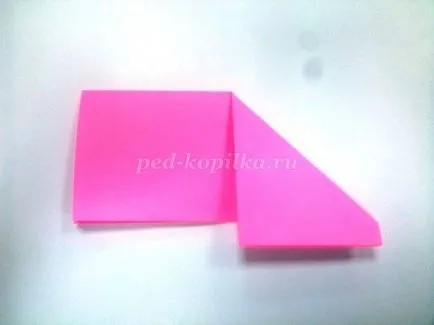 Moduláris origami rózsaszín flamingó