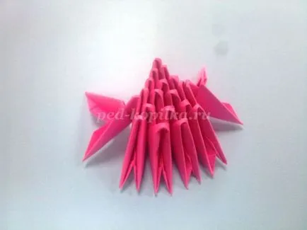 origami modular flamingo roz