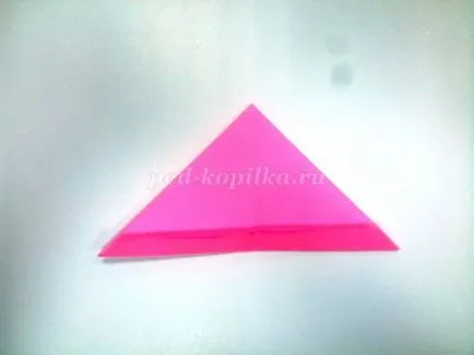 Moduláris origami rózsaszín flamingó