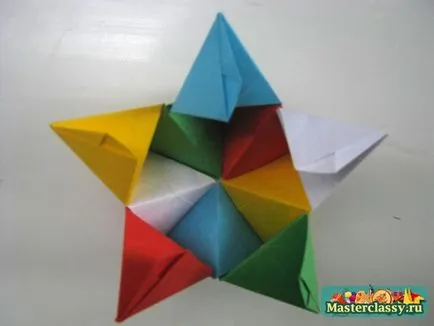 Модулна оригами звезда, майсторски клас