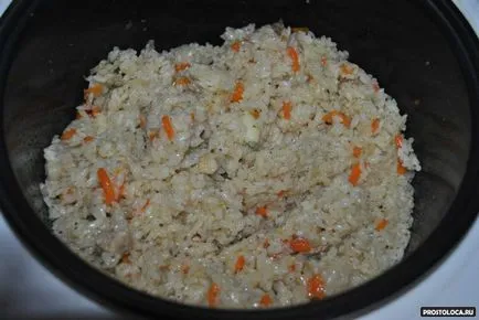 Delicious pilaf morzsolódó