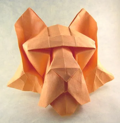 Origami papír, hogyan lehet egy tigris