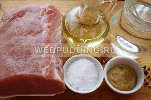 carne de porc Pastrama la domiciliu, cum să gătească pe