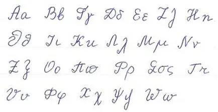 Писмени букви от гръцката азбука - уроците на безплатна онлайн гръцки език