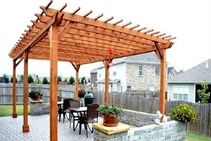 Pergola fából