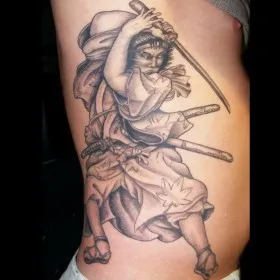 Samurai tatuaj sensul - semnificația simbolului pentru fete si baieti