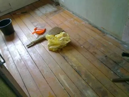 Pregătirea podea sub linoleum cum să se pregătească terenul pentru punerea mâinilor lor, instrucțiuni video de