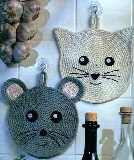 Potholder за кухня с ръцете си