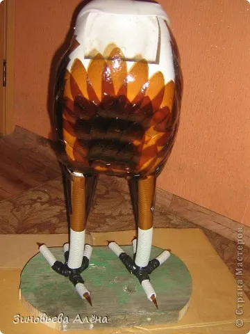 Bird - cocoșul de munte - din sticle de plastic
