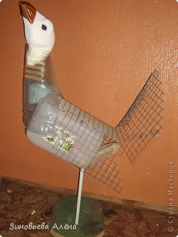 Bird - cocoșul de munte - din sticle de plastic