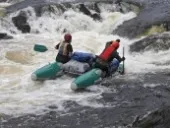 Рафтинг в Карелия, ние rafted със салове