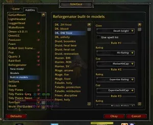 Reforgenator, wow addon