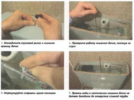 Javítása csatornázás tartály WC a kezét - csak