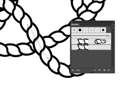 Desenați perie-frânghie în Adobe Illustrator
