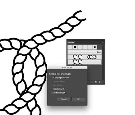 Desenați perie-frânghie în Adobe Illustrator