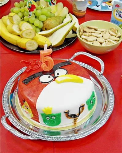 Angry Birds торта