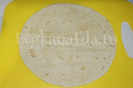 Tortilla töltött otthon recept fotó (14 fotó lépésről lépésre)