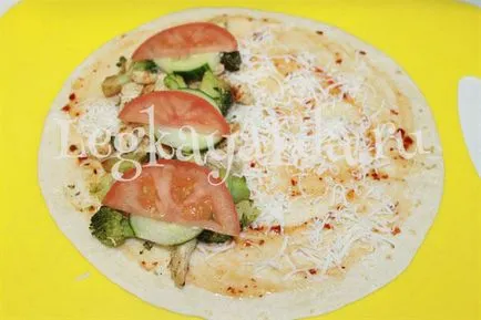 Tortilla töltött otthon recept fotó (14 fotó lépésről lépésre)