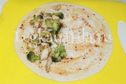 Tortilla töltött otthon recept fotó (14 fotó lépésről lépésre)