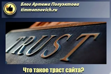 site-ul Trust, determinarea modului de a ridica, verifica site-ul Trust, blog Artem Poluektova