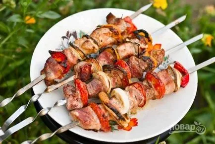 Kebab örmény sertéshús - lépésről lépésre recept fotók