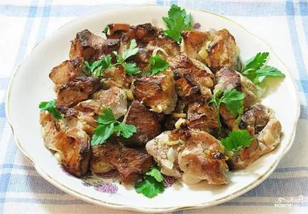 Kebab örmény sertéshús - lépésről lépésre recept fotók