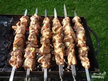 Kebab örmény sertéshús - lépésről lépésre recept fotók