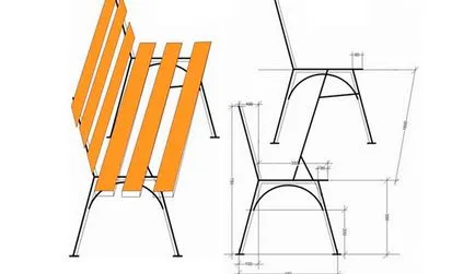 Пейка от профилната тръба с ръцете си чертежи и инструкции