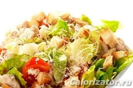 Cât de multe calorii intr-o salata Caesar cu pui