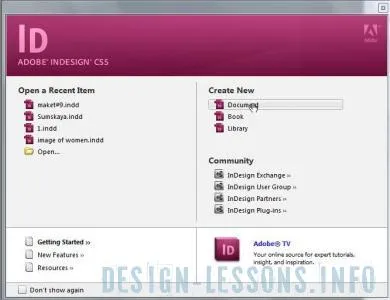 Създаване на брошура с InDesign - уроци Adobe InDesign