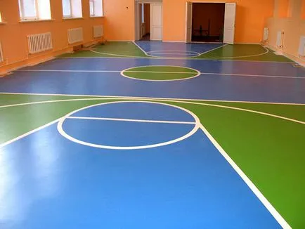 Sport linoleum, încălzire prin pardoseală