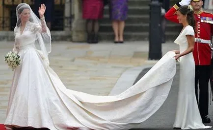 Esküvői ruhák a stílus Pippa Middleton, a ház menyasszony