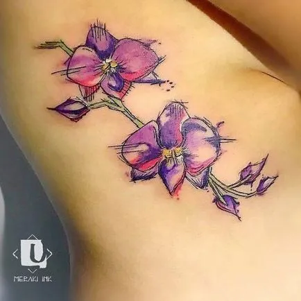 Orchid Tattoo tatuaje de valoare, 36 de fotografii, schițe