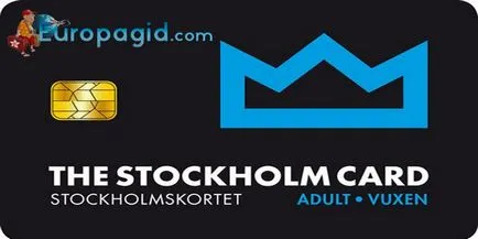 Tourist Card Harta Stockholm Stockholms