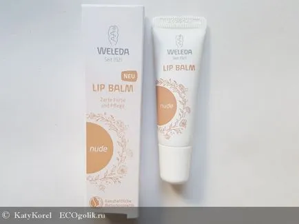 Balsam de buze hidratante Weleda - nud - Revizuirea ekoblogera katykorel