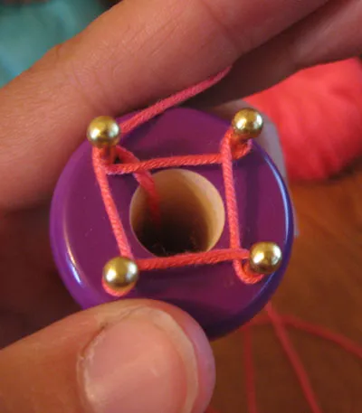 кръг въже плетене просто устройство