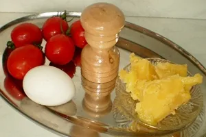 Бъркани яйца с домати chykhyrtma