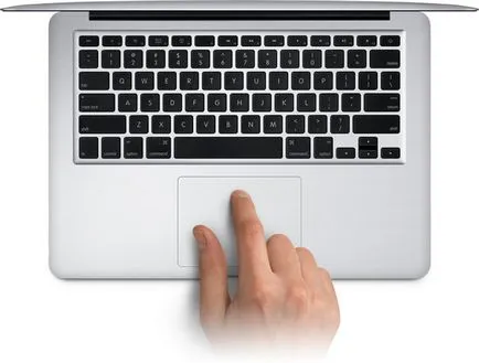 Macbook touchpad gesztusokkal