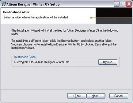 Instalarea de designer Altium